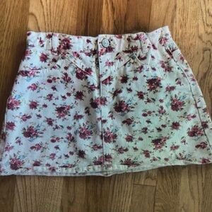 Floral Print Kids Skirt